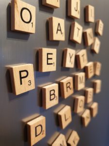 Wooden Scrabble letter fridge magnets by MagnificentMagnetsUK